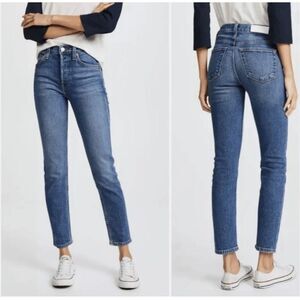 Re/done 90s high-rise ankle crop size 25